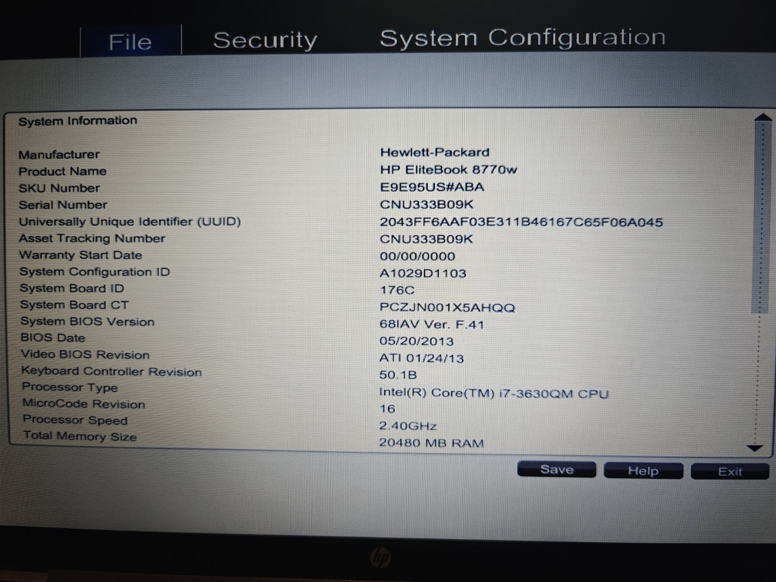 HP EliteBook 8770w 17" Laptop i7-3630QM 20GB 1600x900 256GB Debian 13 Webcam gallery