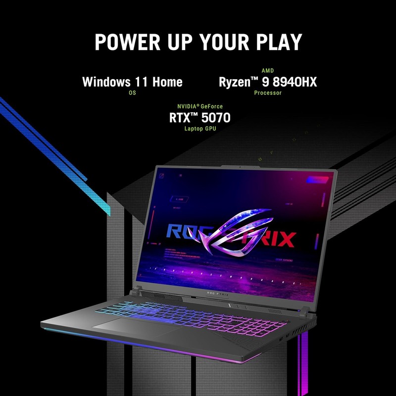 ASUS ROG Strix 16" WUXGA AMD Ryzen 9 8940HX 2.40GHz 16GB 1TB SSD GF RTX 5070 Ti gallery