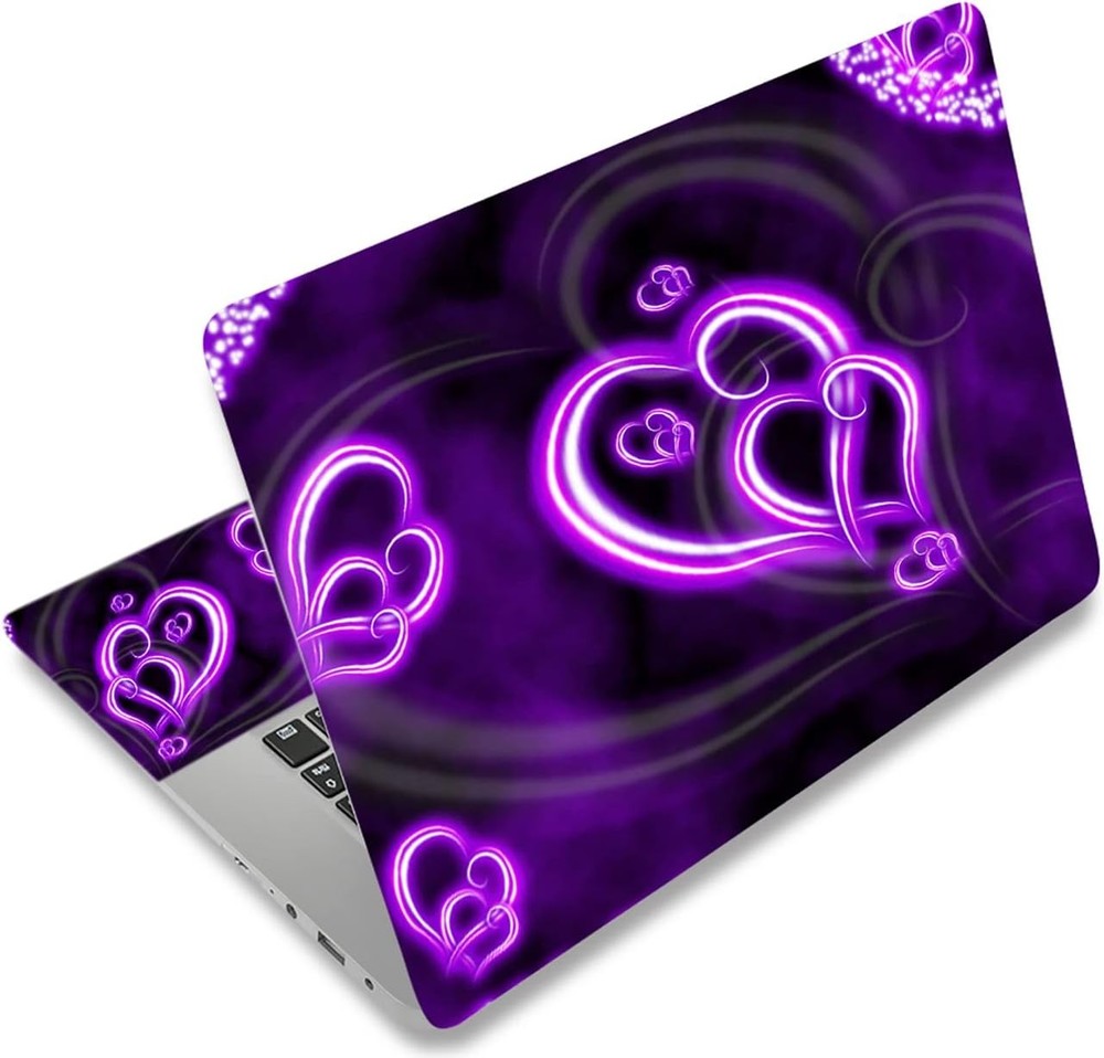 Purple Hearts Fashion 11.6 12.1 13 13.3 14 15 15.4 15.6 inches Netbook Laptop Sk