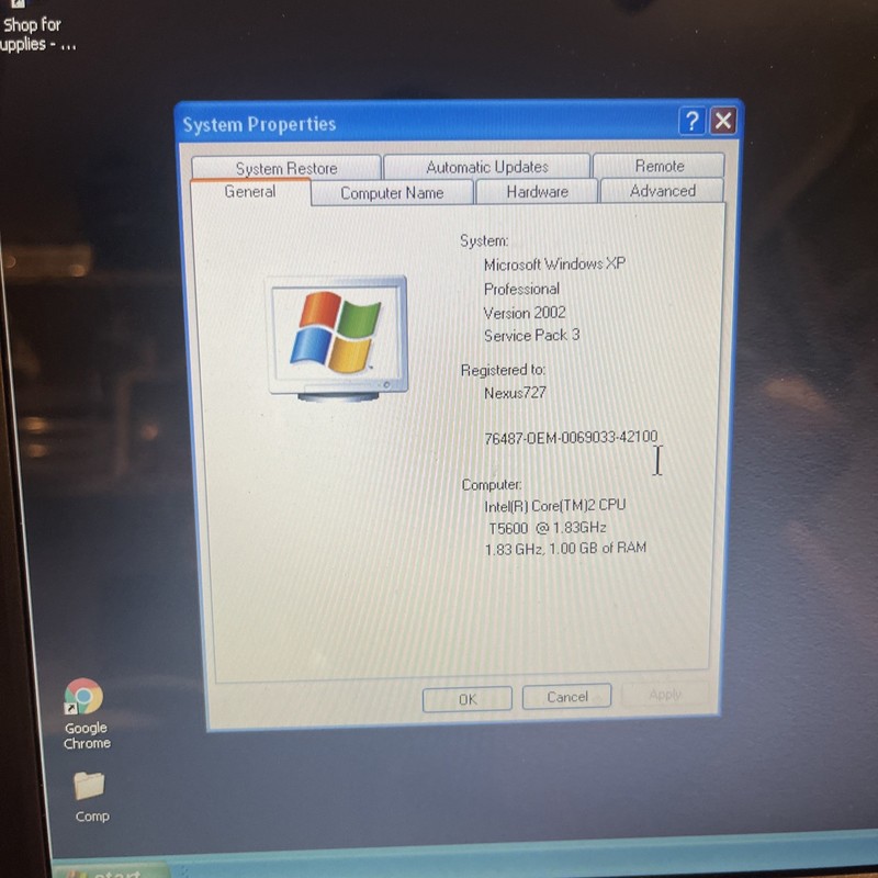 Vintage ChemBook EL80 Laptop, Core 2 Duo, Windows XP, 1GB Ram Works gallery