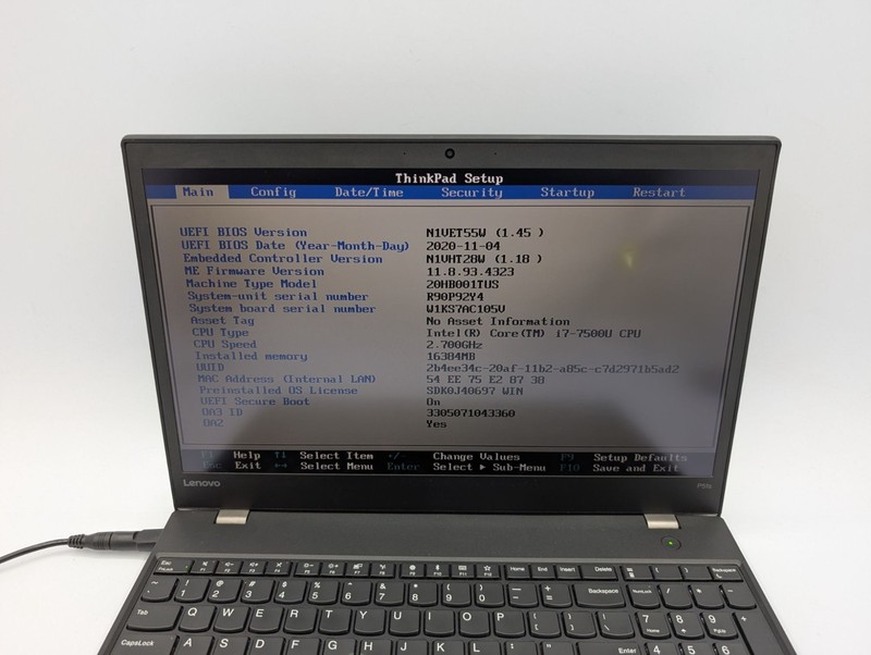 Lenovo ThinkPad P51s 15.6" Display Intel Core i7-7500U 2.70 GHz Black Laptop gallery