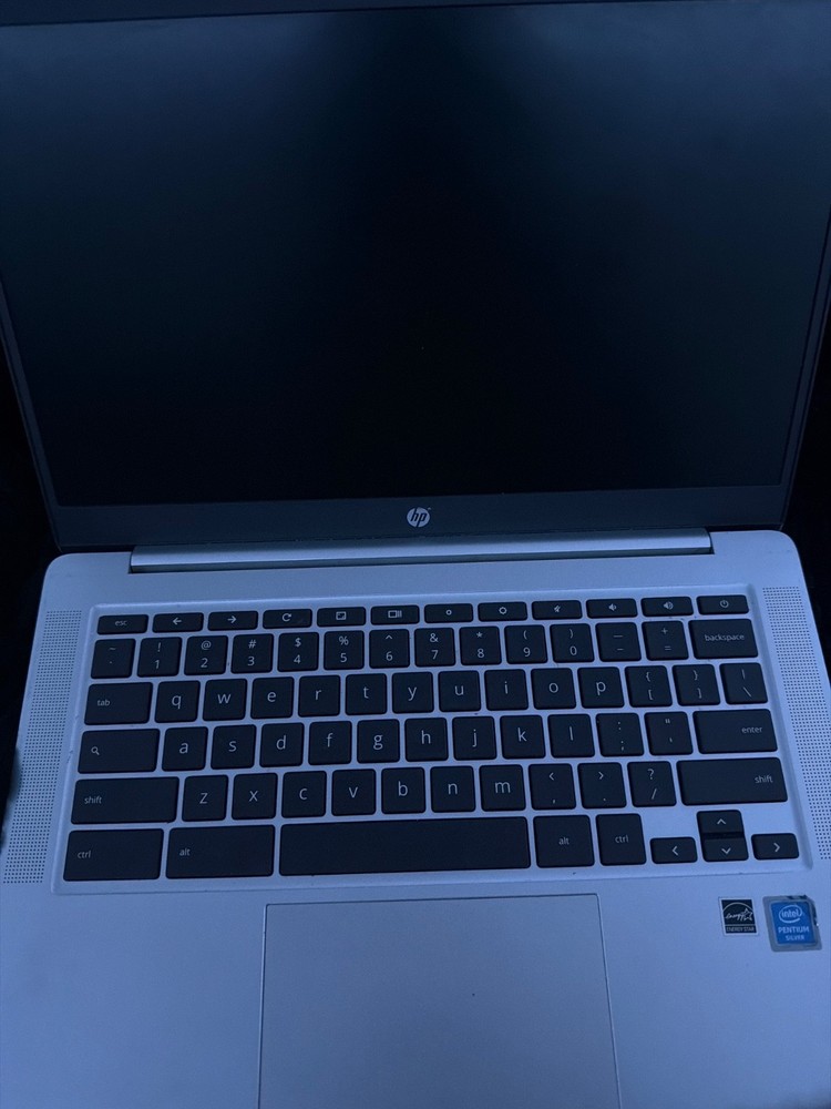 HP 14 inch HD Chromebook Laptop Intel Processor N200 4GB RAM 128GB Silver