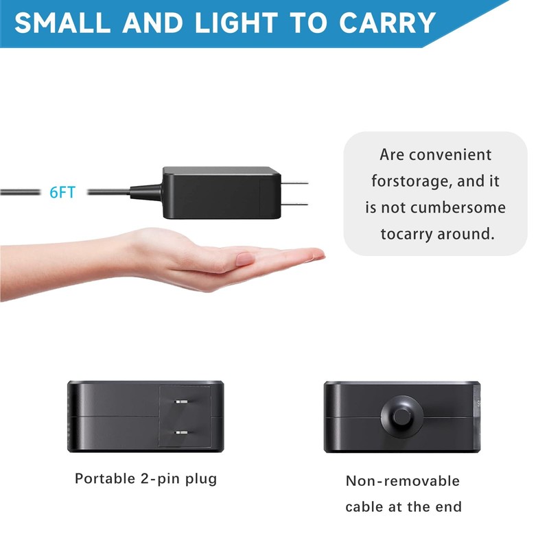 VRAVEK 65W Laptop Charger for Asus ZenBook 13 14 15 Trans Chromebook gallery