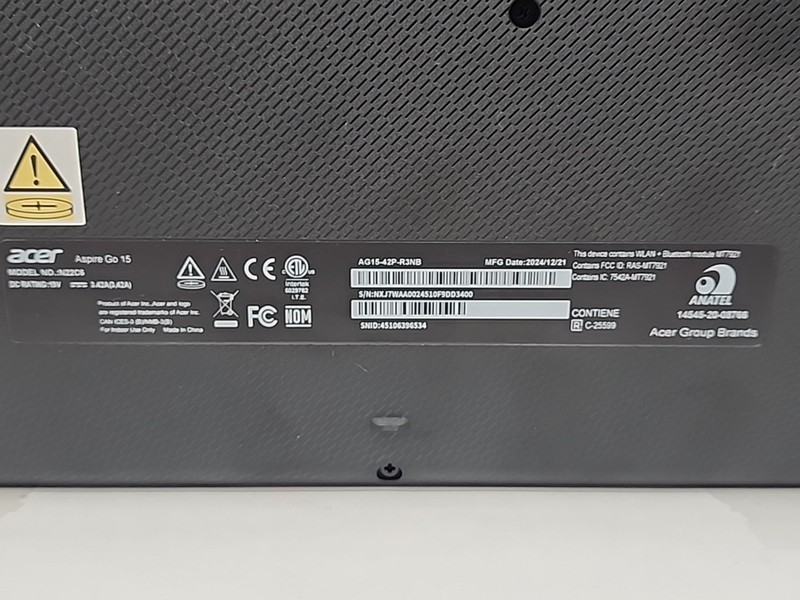 Acer Aspire Go 15 Ryzen 7 5825u 512gb SSD Windows 11 - 16gb RAM - NO CHARGER gallery