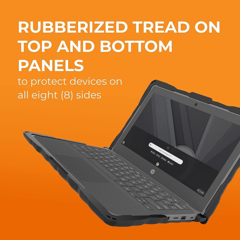 HP Chromebook 11 G8/G9 EE(Clamshell) - Drop Tested Protection Case - Black gallery