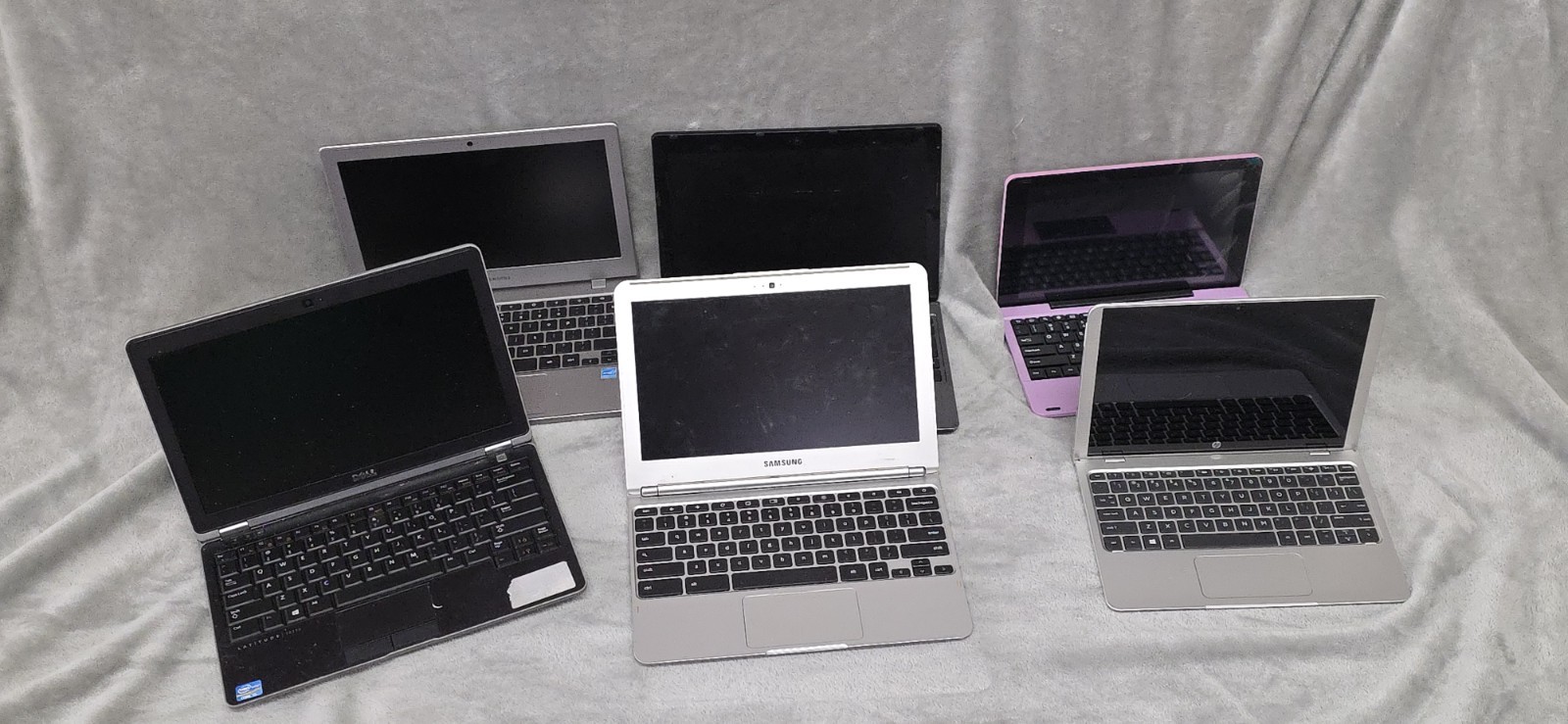 LOT OF 6 LAPTOPS/CHROMEBOOKS - SAMSUNG - DELL - ACCER- HP - RCA UNTESTED PARTS gallery