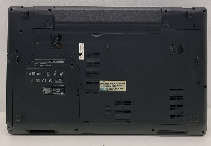 MSI CX61 Laptop Intel i5-3210M 6GB Ram NO HD/OS DC Jack Broken (FL) gallery