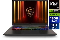 MSI Vector A16 16.0 in QHD+ 240Hz GeForce RTX 5070 Ti GPU Ryzen 2.40-5.30 GHz