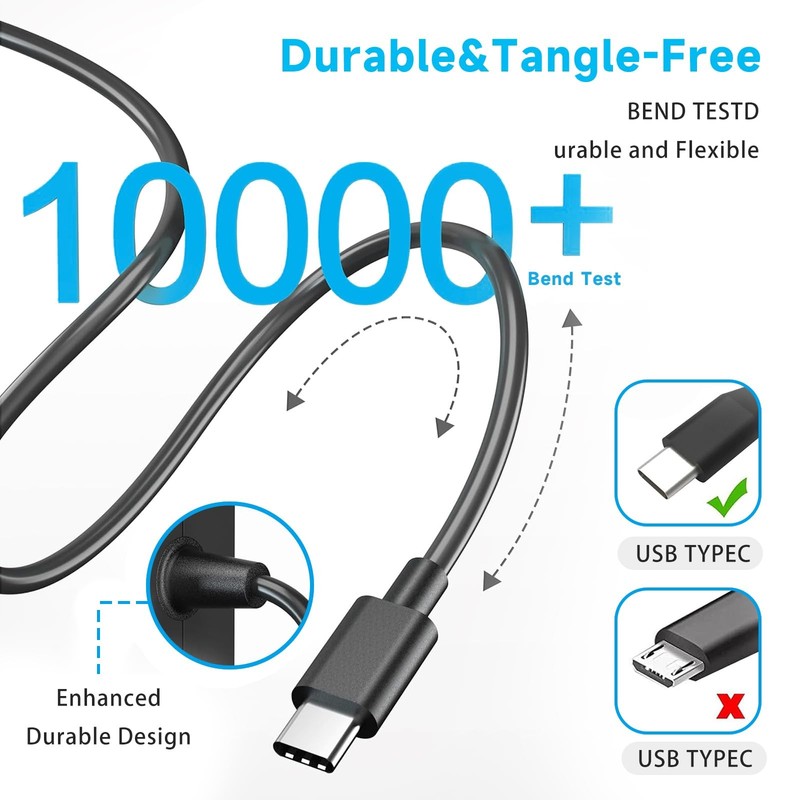VRAVEK 65W Laptop Charger for Asus ZenBook 13 14 15 Trans Chromebook gallery