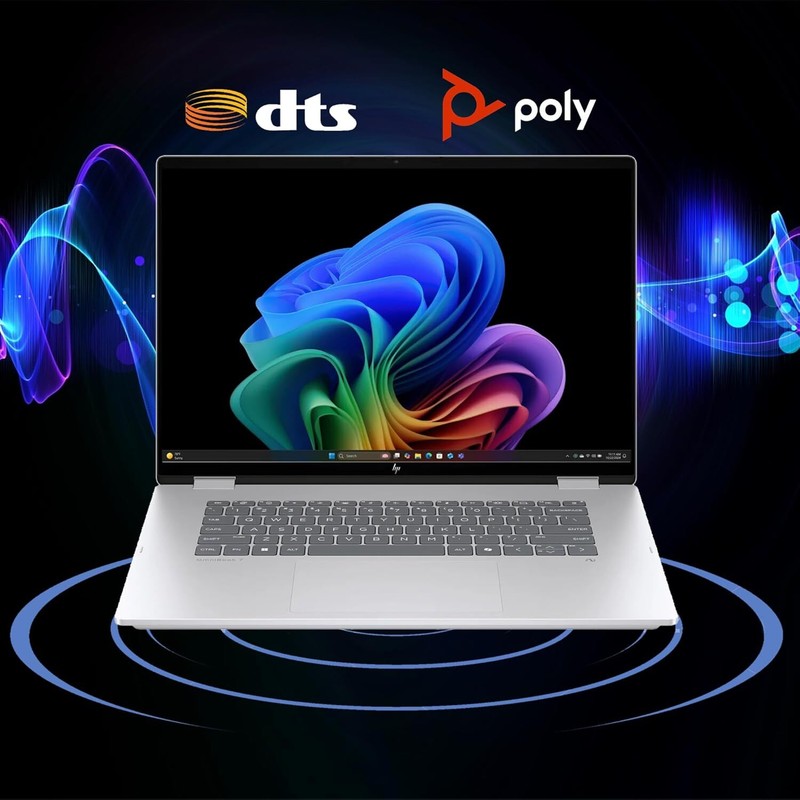 HP Omnibook 7 Flip 16 Laptop 16" 3K OLED U7-258V 32G RAM | Silver Touch Backlit gallery