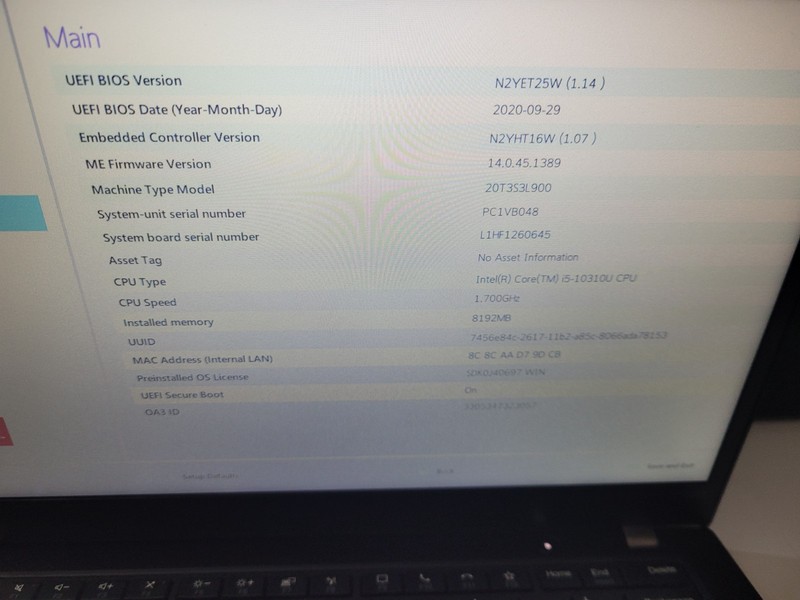 Lenovo ThinkPad X13 Intel Core i5-10310U 1.7Ghz 8GB Ram No SSD 13" Laptop gallery