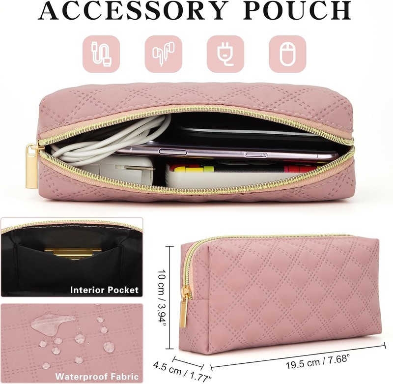 Pink Laptop Sleeve Case for 14 Inch MacBook Pro M1 M2 M3 M4 M5 with Pocket gallery
