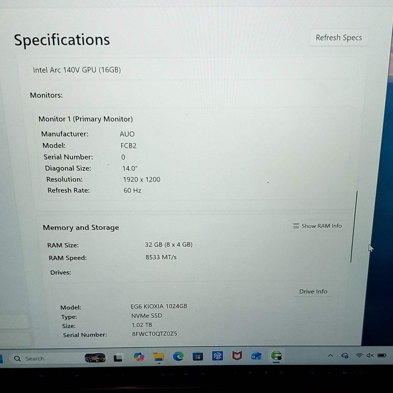 Dell 14 Plus 2 in 1 DB04250 14" Core Ultra 9 288V 3.30 32GB RAM 1TB SSD gallery