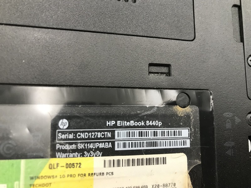 HP ELITEBOOK 8440P - FOR PARTS/BROKEN LCD - INTEL I7 620M - NO RAM -READ DESC-BB gallery