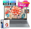 2026 Lenovo Slim 3 Business Laptop 15.6" Office Ryzen 7 16GB RAM 512GB SSD Touch gallery