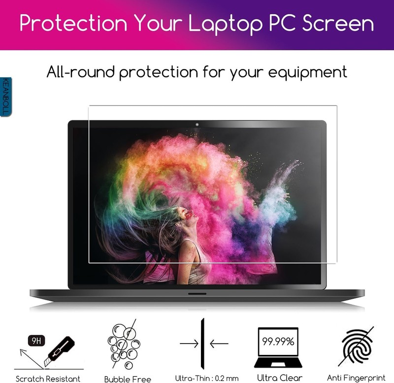 9H Tempered Glass Screen Protector 2-Pack for Dell Pro Max 14-Inch Laptop, HD Cl gallery