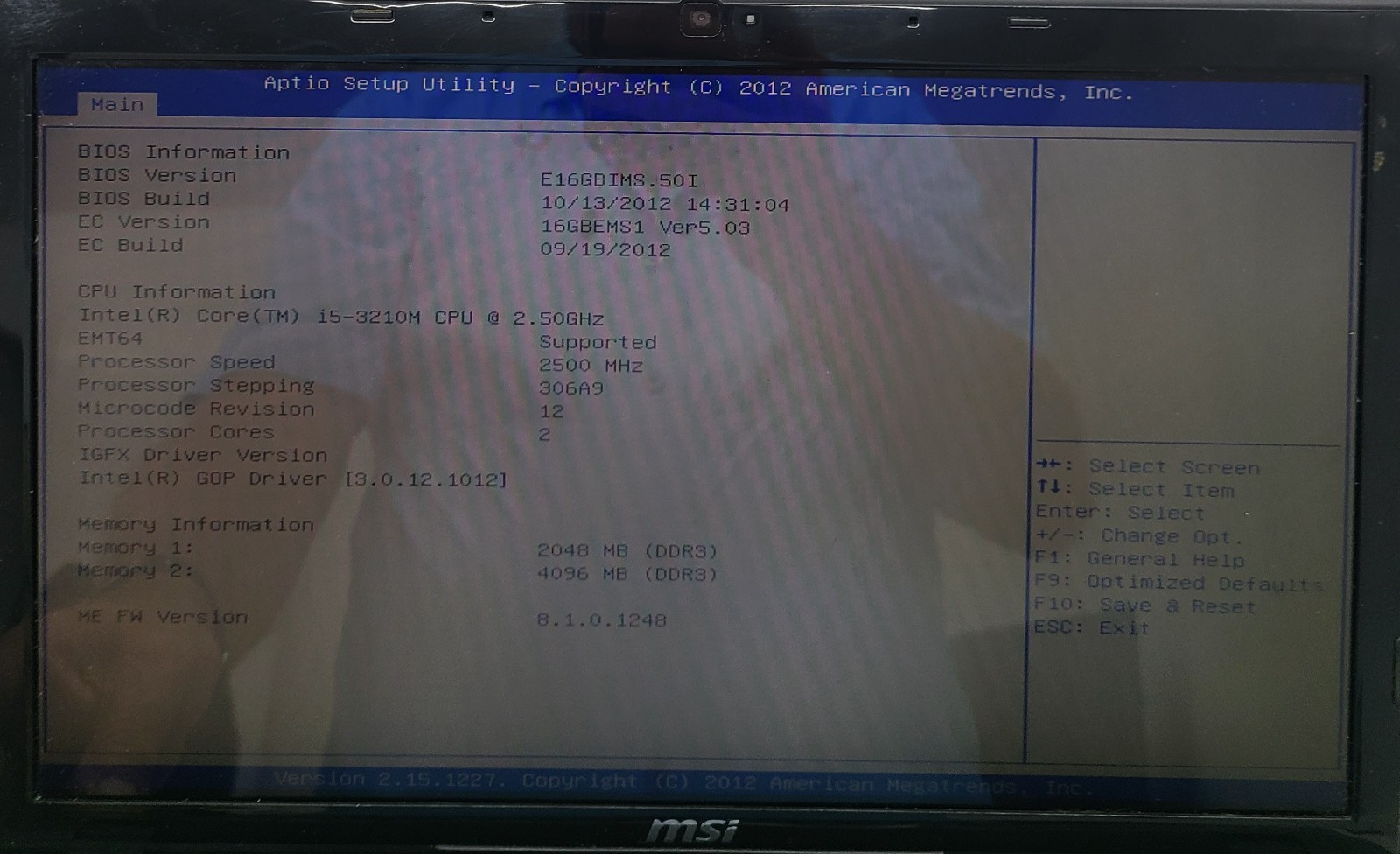 MSI CX61 Laptop Intel i5-3210M 6GB Ram NO HD/OS DC Jack Broken (FL) gallery