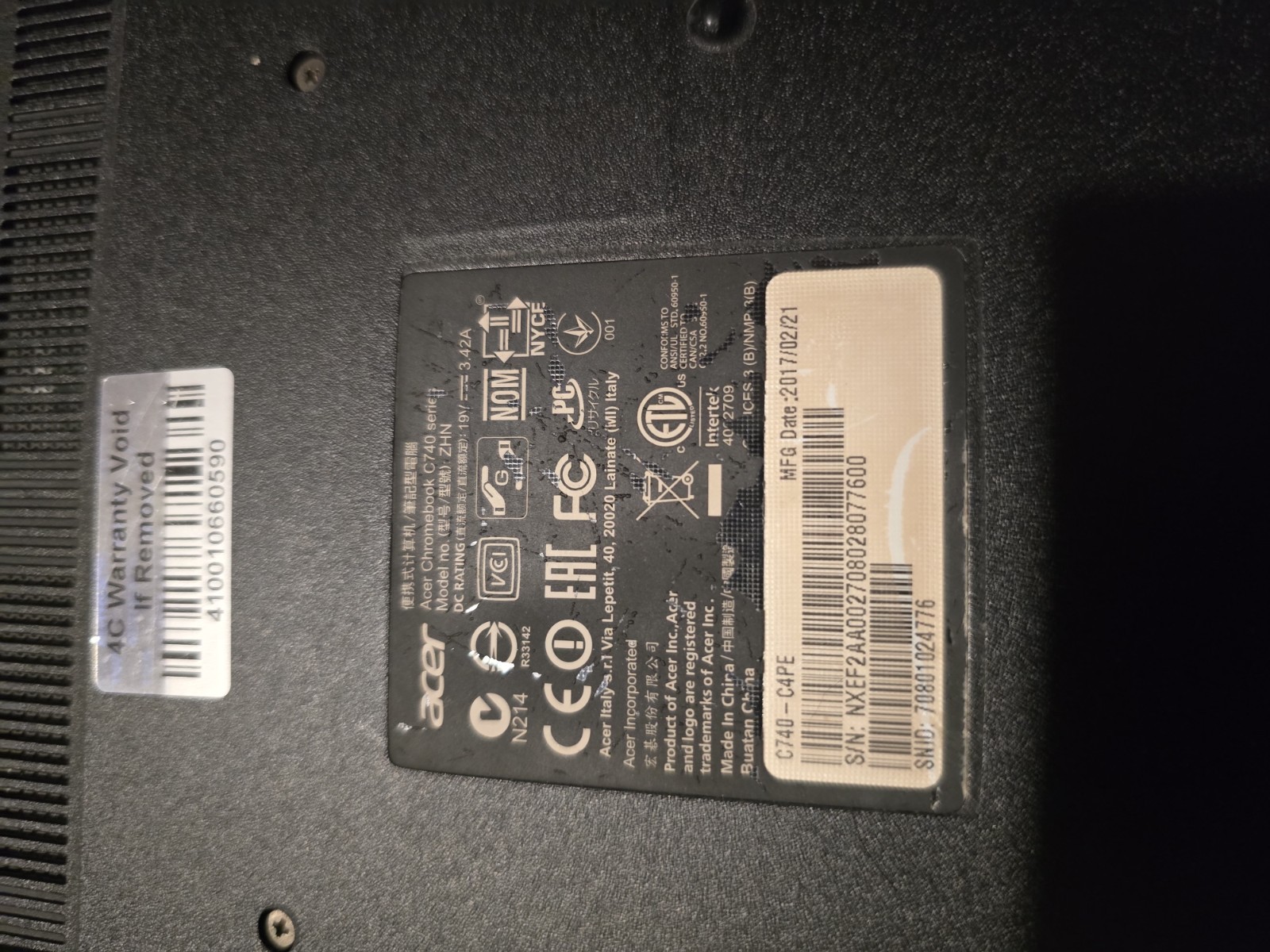Acer laptop parts repair. Approximately 11 inch screen. gallery