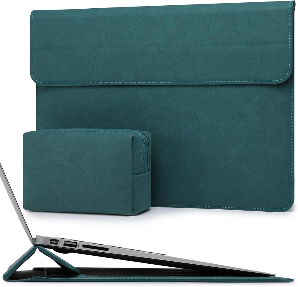Laptop Sleeve Bag with Stand for 15-16 Inch MacBook Pro 16 M5/M4/M3/M2/M1, Dark
