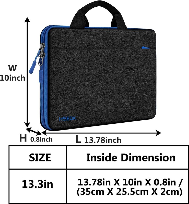 14 Inch Laptop Briefcase Sleeve for MacBook Pro M4/M5 and Other Laptops 13-14 gallery