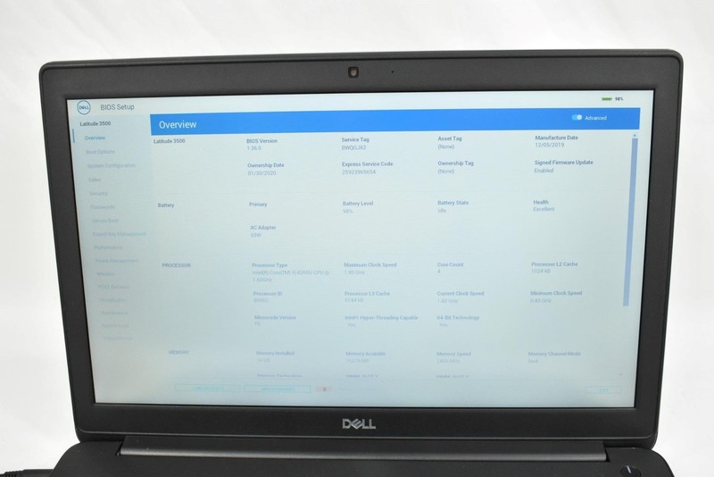 Dell Latitude 3500 Laptop i5-8265U 1.6GHz 16GB 512GB SSD No OS 15.6" *See Detail gallery