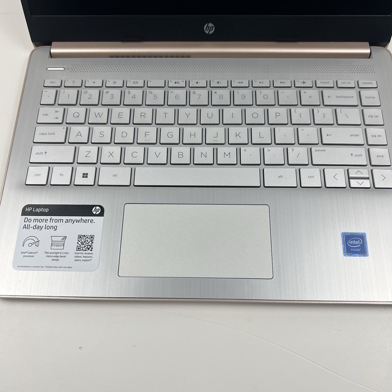 HP 14-DQ0762DX 14" Laptop Intel Celeron N4120 4GB 128GB Win 11 w/ Charger gallery