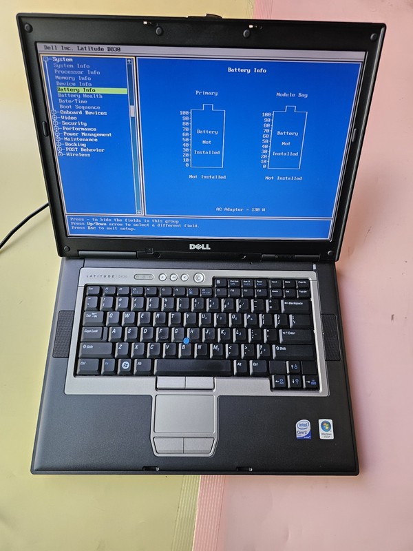 Dell Latitude D830 Core 2 DUO 3GB RAM 0GB SSD SERIAL COM PORT, PHONE PORT gallery