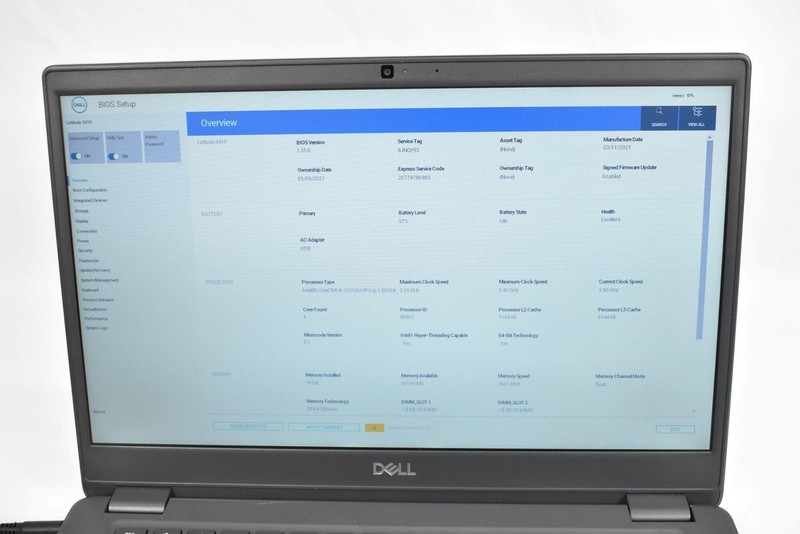 Dell Latitude 3410 Laptop i5-10210U 1.6GHz 16GB 256GB SSD No OS 14" *See Detail* gallery