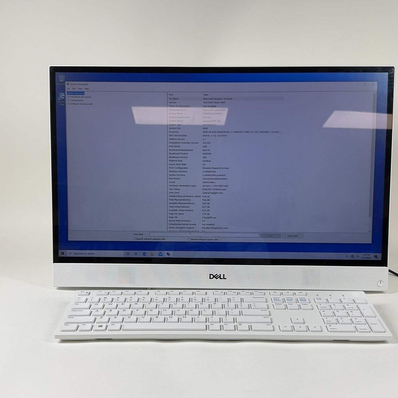 Dell W21C 3060 23.8 A9-9425 3.1GHz 8GB RAM 1TB SSD AMD Radeon R5 M230 gallery