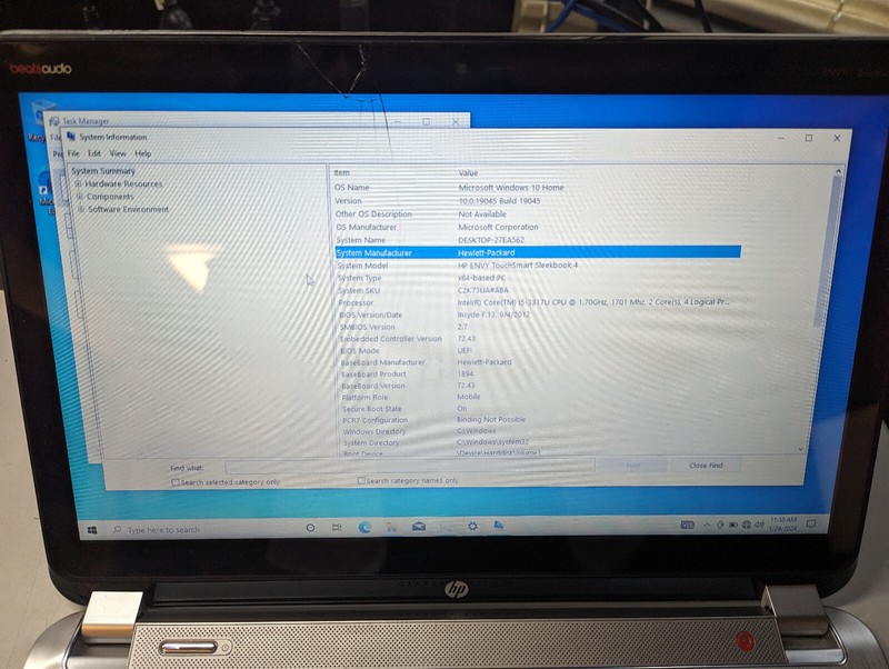 HP Envy TouchSmart Sleekbook *FOR PARTS ONLY* gallery