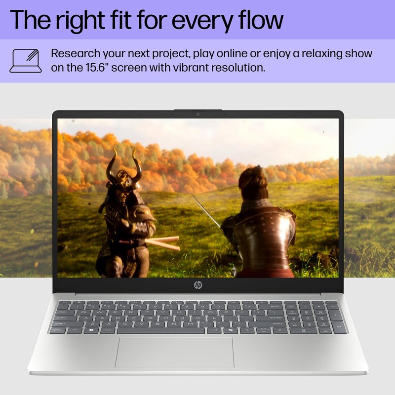 HP 15.6" Touch Ryzen 3 7320U 8GB 128GB Win11 Home S Mode Silver 15- fc0099nr gallery