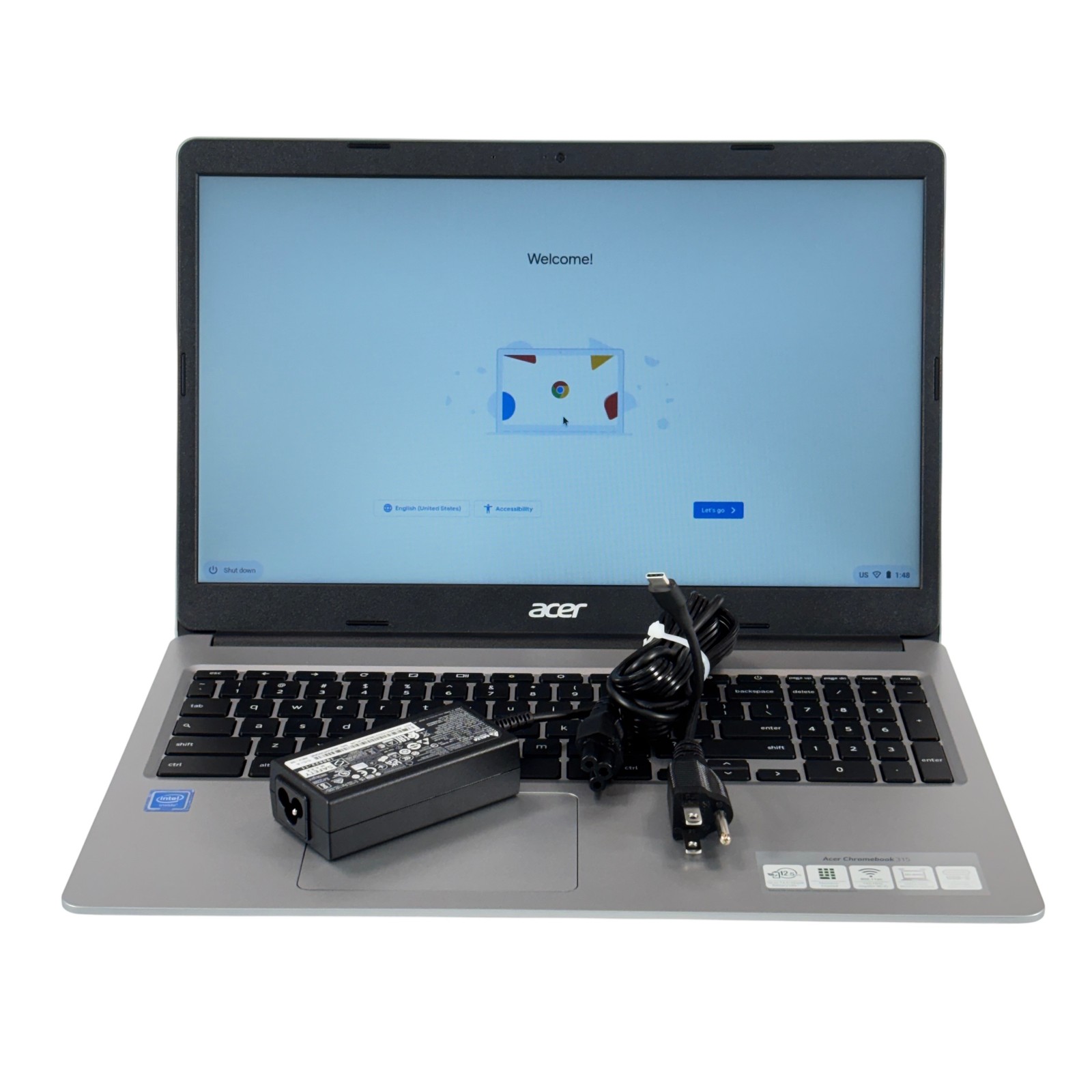 Acer Chromebook 315 CB315-3H-C0VT Celeron N4020 1.1GHz 4GB RAM 128GB SSD 15.6" gallery