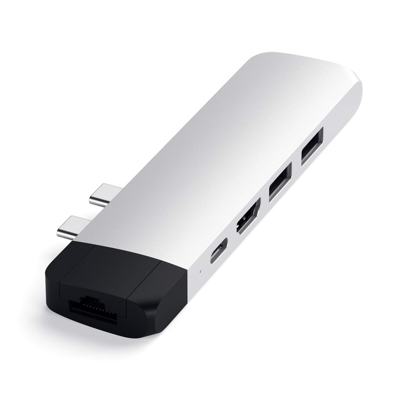 Satechi Type-C Pro Hub Adapter with Ethernet - 4K HDMI, USB-C PD, Gigabit Ethern gallery