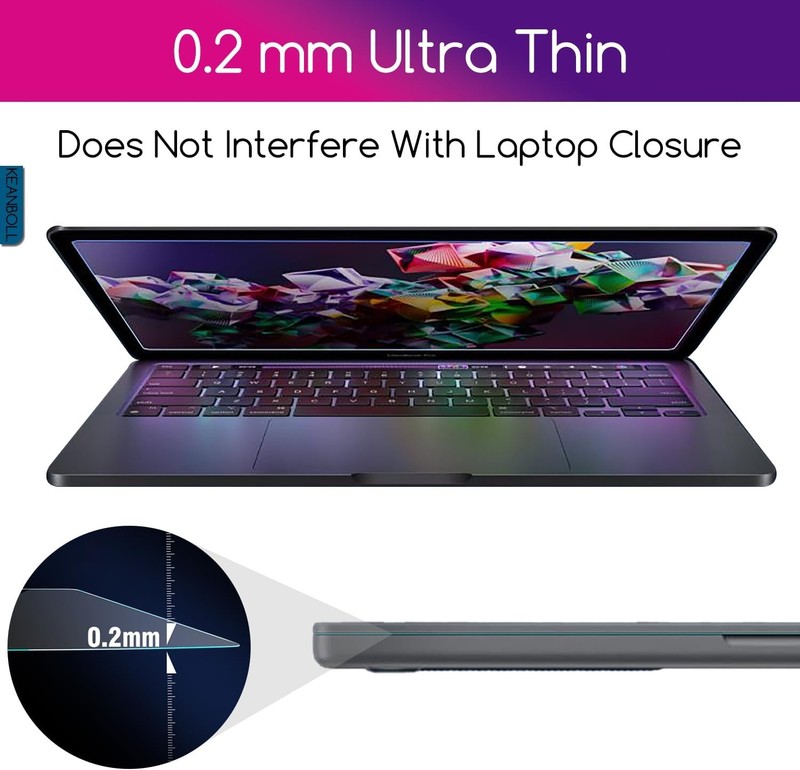 Dell 16-Inch Laptop Tempered Glass Screen Protector, Anti-Scratch, HD Clear, Bub gallery