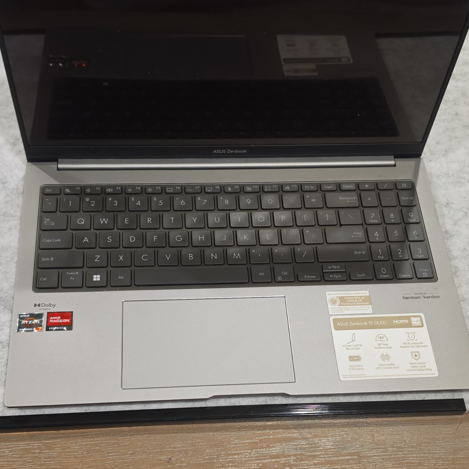 ASUS 14.5in Silver Notebook Laptop PC - AMD Ryzen 7 Processor gallery