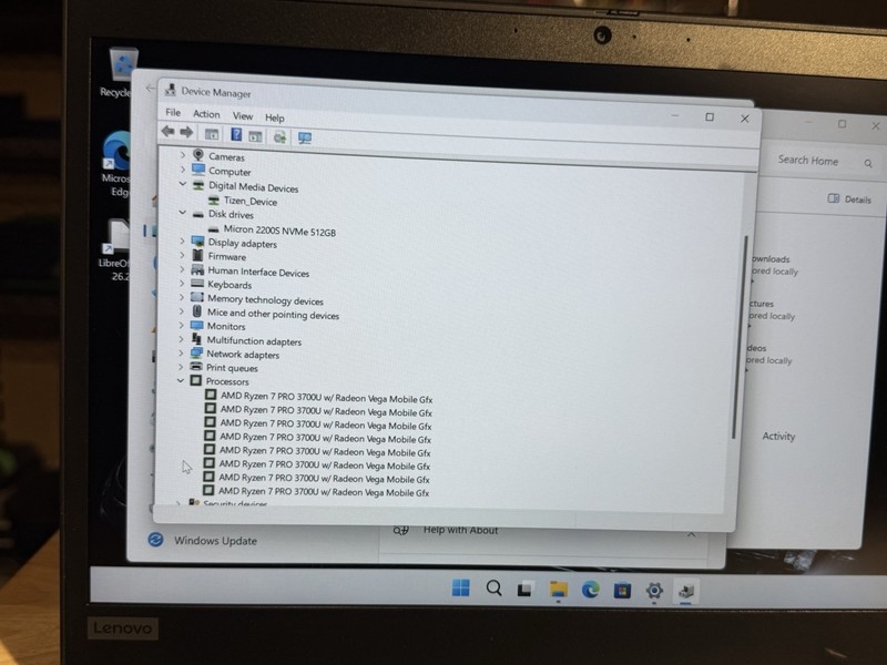 Lenovo ThinkPad T495s Ryzen 7 PRO 3700U 16GB RAM 512GB SSD Win11 Pro 14” NW Bat gallery