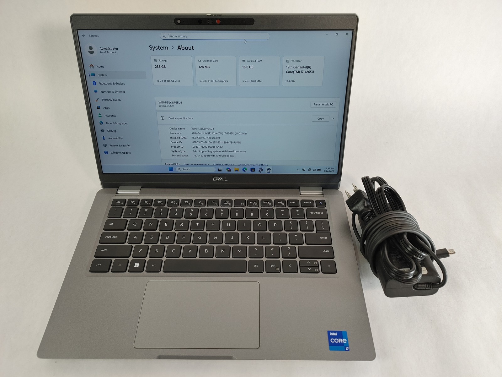 Dell Latitude 5330 Core i7-1265U 1.80 GHz 16 GB DDR4 256 GB NVMe Windows 11 Pro gallery