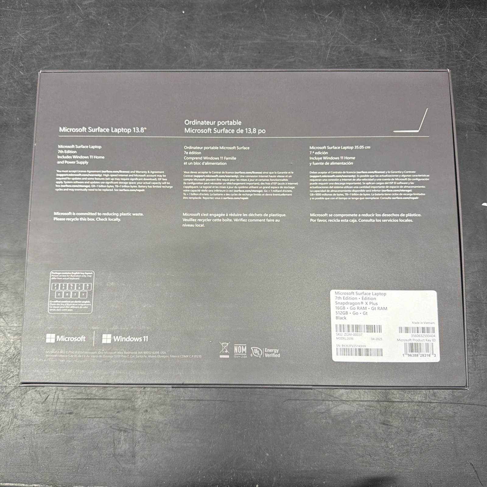 Microsoft Surface Laptop 13.8” Touchscreen Snapdragon X Plus 16GB 512GB SSD New gallery