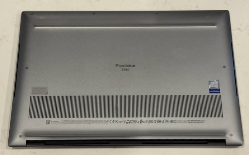 Dell Precision 5550 i7-10850H 2.7GHz 32GB 256GB NVMe 15.6" T2000 Win11 Pro Good gallery