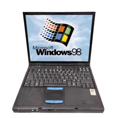 COMPAQ EVO Pentium 4 Notebook PC With Windows 98 Serial Port RS232 CD-ROM 22010