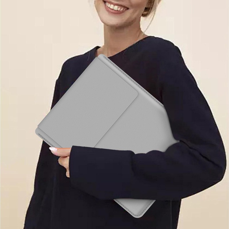 PU Leather Laptop Sleeve for 15-16" MacBook Pro 16 2019-2021, Grey Case gallery