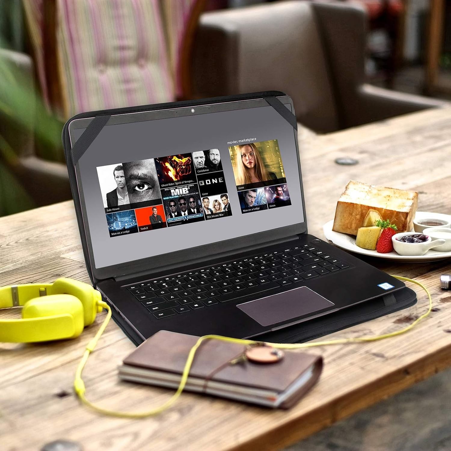 12 inch Laptop Sleeve Black Neoprene Notebook Carrying Bag/Pouch Cover for 11.6" gallery
