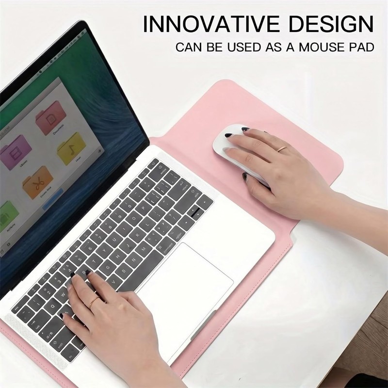 MacBook Air 14 inch Sleeve, PU Leather Laptop Sleeve Case for MacBook Air M5 M4 gallery
