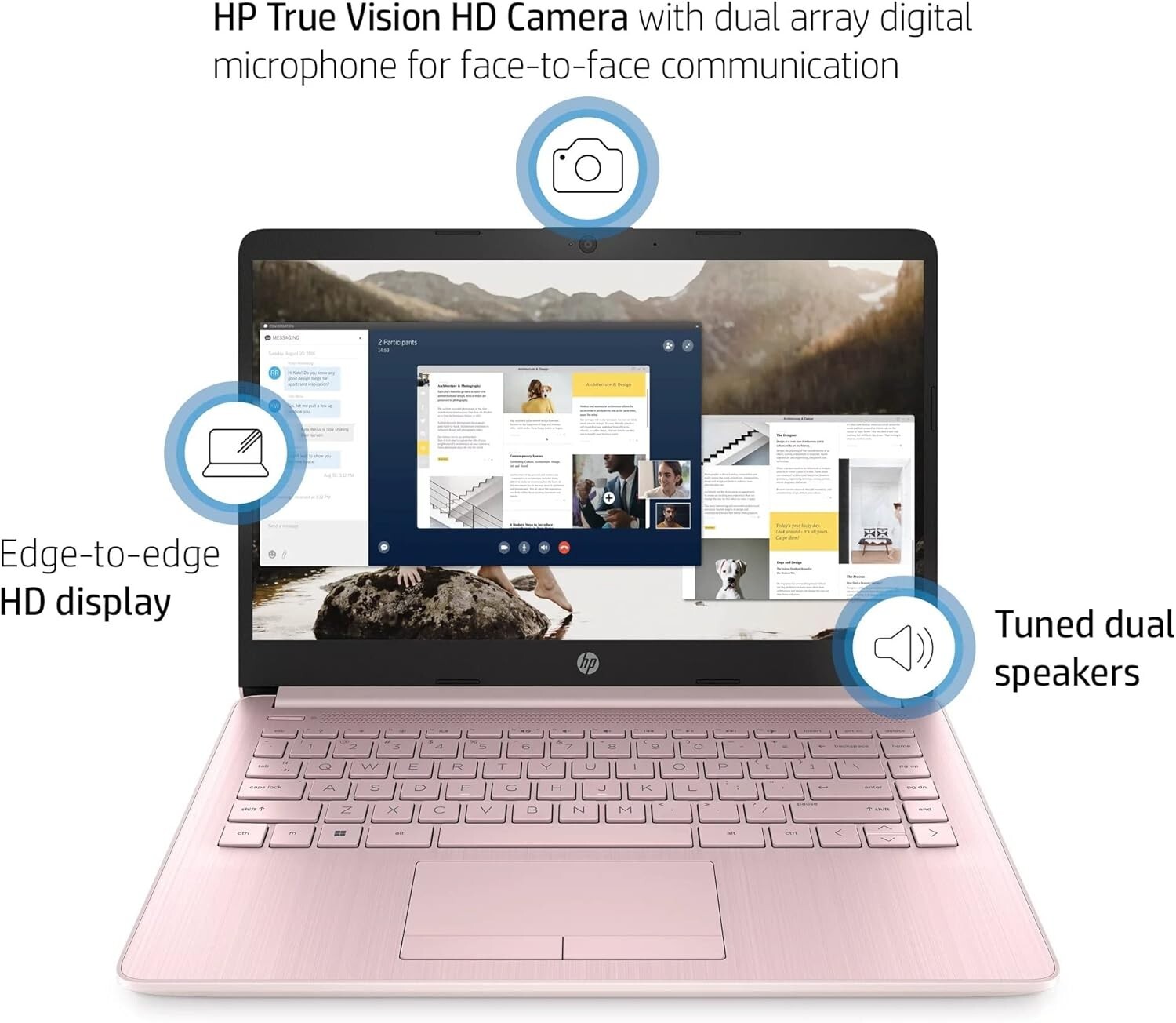 HP 14" Excellent (64GB eMMC, Intel Celeron N4120, 1.10GHz, 4GB RAM) Laptop... gallery