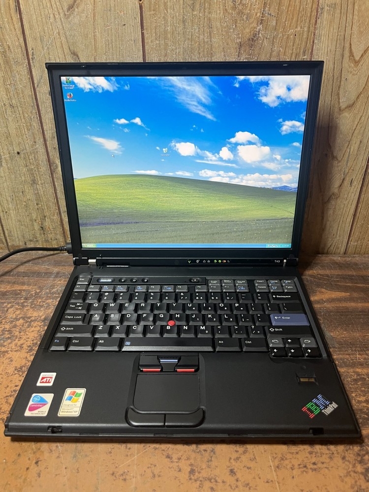 IBM Thinkpad T43 14" XP PRO COLLECTOR Retro Vintage Laptop Intel ATI X300 SXGA+