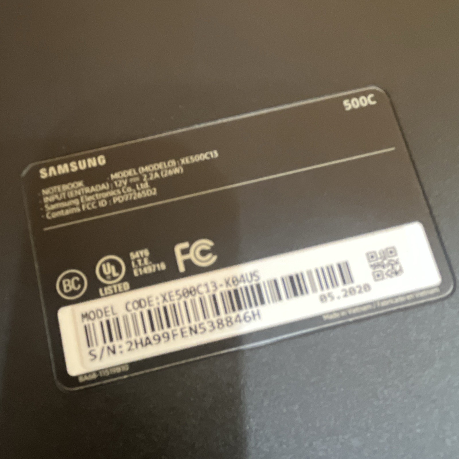 Samsung XE500C13 Chromebook Intel Celeron 11.6" 4GB 16GB eMMC Black gallery