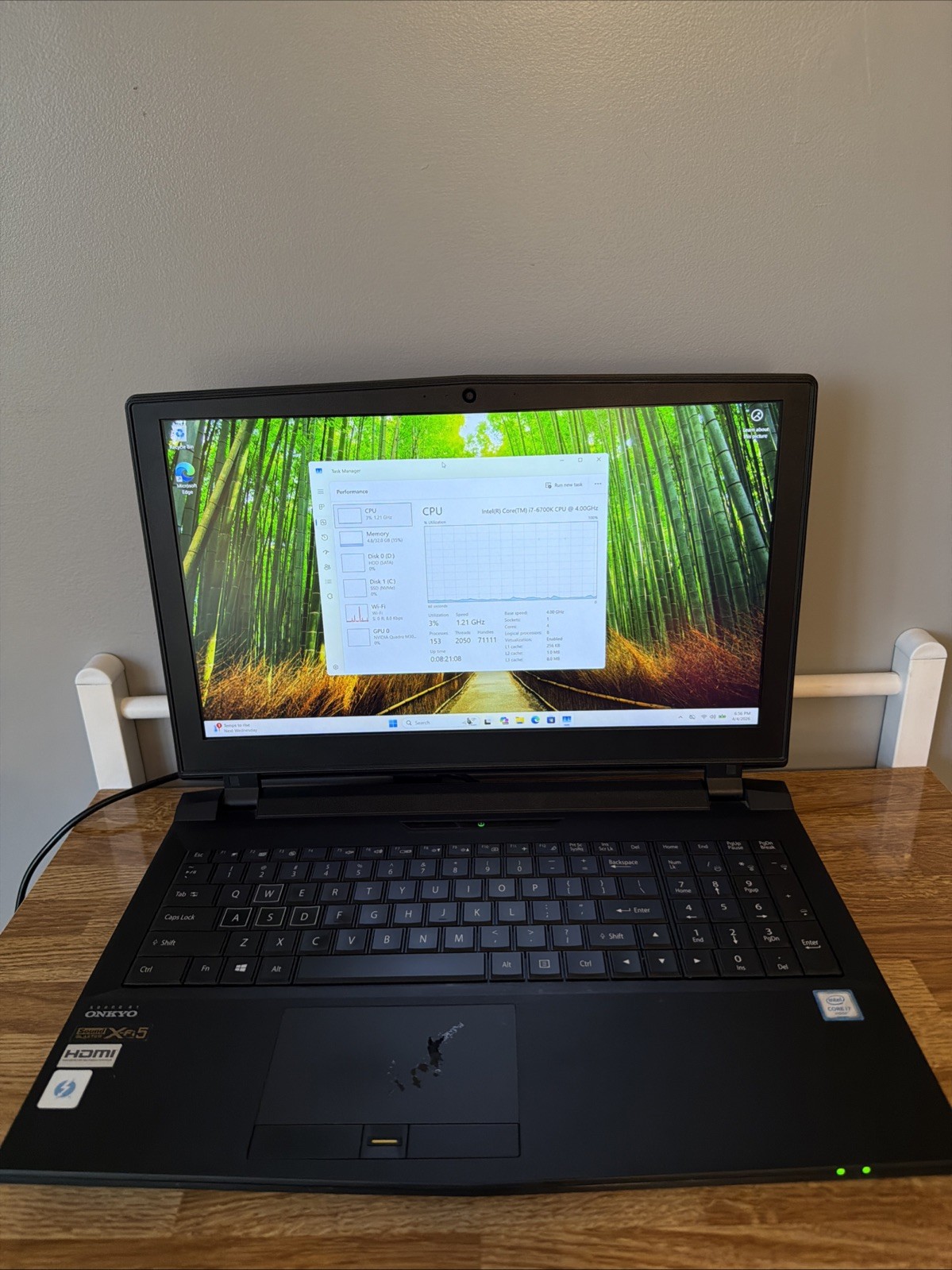 Sager P750DM Gaming PC (Intel i7-6700k,Nvidia GPU, 32GB,256GB SSD, Onkyo ) gallery