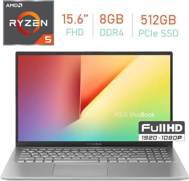 ASUS VivoBook 15.6 in FHD Ryzen 5 3500U 8GB DDR4 512GB SSD AMD Radeon Vega 8