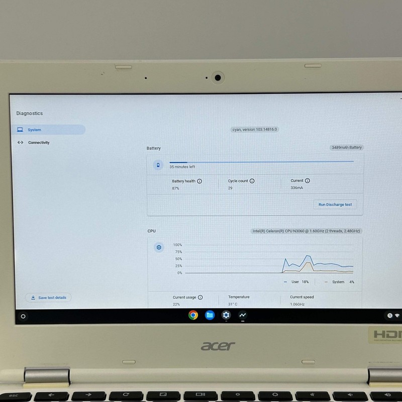 Acer Chromebook 11 CB3-132-C9M7 11.6-inch Intel Celeron N3060 2GB RAM 16GB eMMC gallery