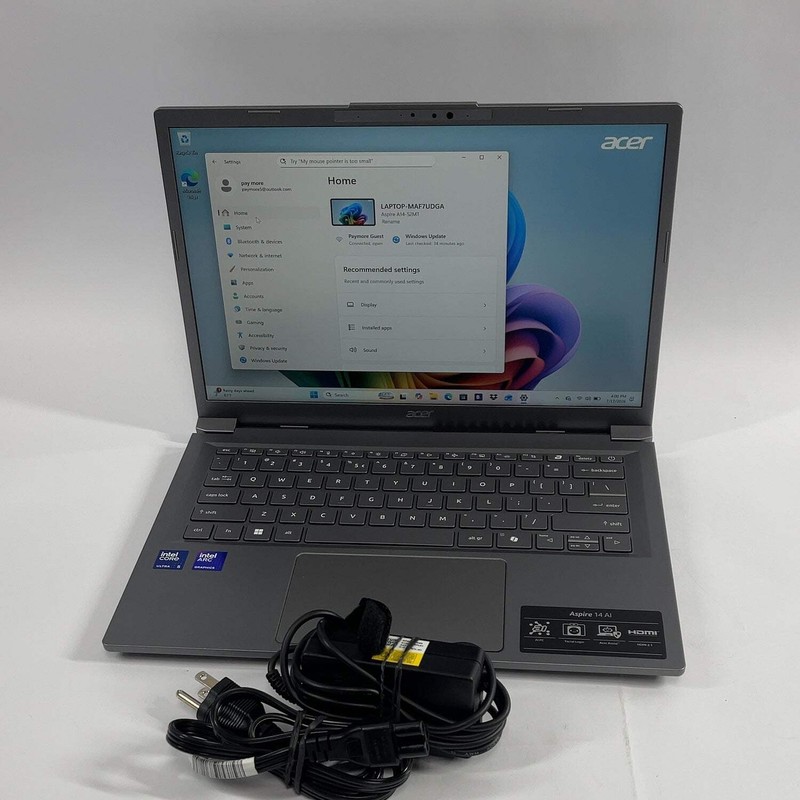 Acer Aspire 14" core ultra 5 226v 2.10GHz 16GB RAM 1TB gallery